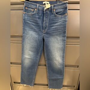 Women Re/Done Medium Blue Washed Jeans